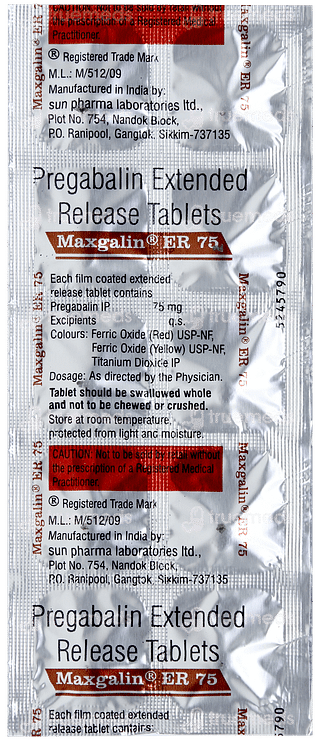 Maxgalin Er 75 Tablet 10