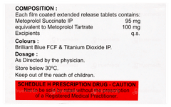 Met Xl 100 Tablet 20 Met Xl 100 Tablet 20