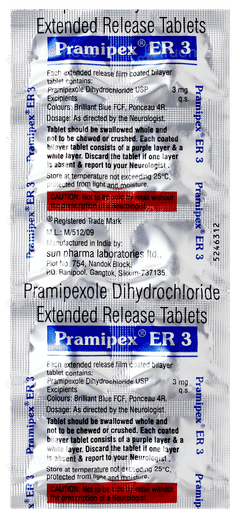 Pramipex Er 3 Tablet 10