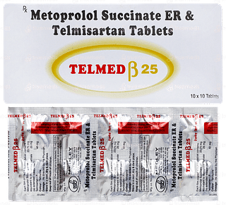 Telmed Beta 25 Tablet 10