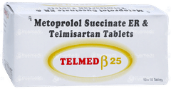 Telmed Beta 25 Tablet 10 Telmed Beta 25 Tablet 10