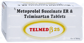 Telmed Beta 25 Tablet 10