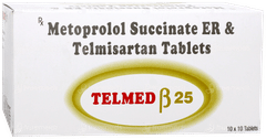 Telmed Beta 25 Tablet 10 Telmed Beta 25 Tablet 10