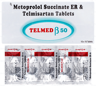 Telmed Beta 50 Tablet 10