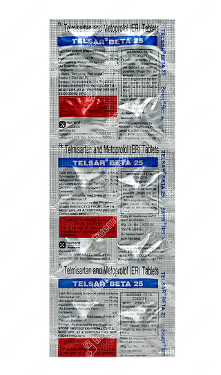 Telsar Beta 40/25 MG Tablet Er 10