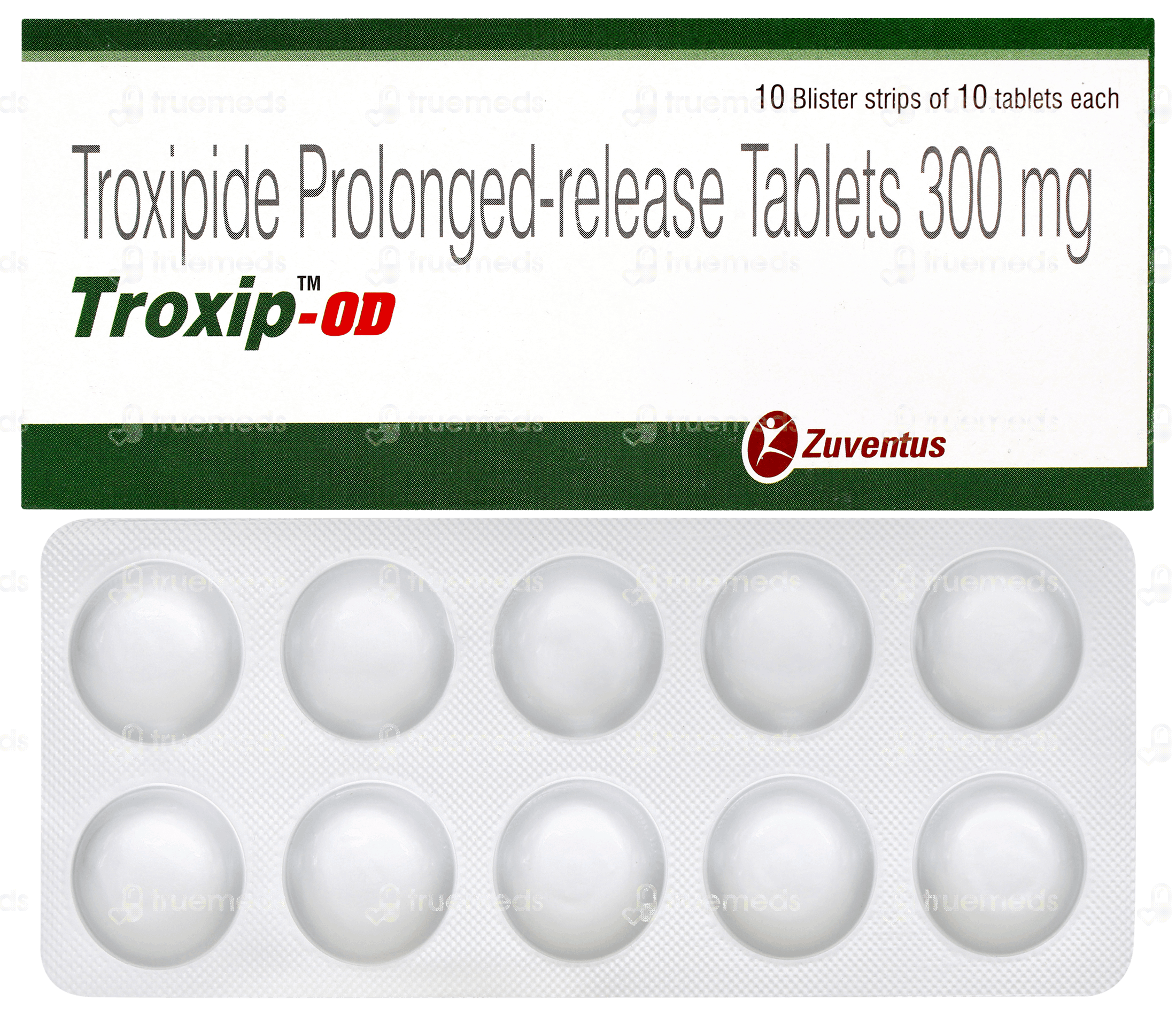 Troxip Od 300 Mg Tablet Pr 10 - Uses, Side Effects, Dosage, Price ...