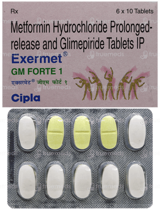 Exermet Gm Forte 1 Tablet 10
