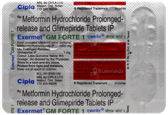 Exermet Gm Forte 1 Tablet 10 Exermet Gm Forte 1 Tablet 10