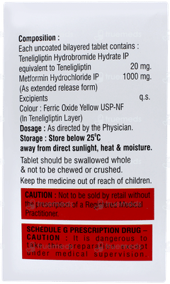 Nolgliptin Mf 1000 Er Tablet 10 Nolgliptin Mf 1000 Er Tablet 10