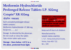 Cetapin Xr 500mg Tablet 20 Cetapin Xr 500mg Tablet 20