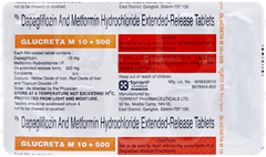 Glucreta M 10 + 500 Tablet 10 Glucreta M 10 + 500 Tablet 10