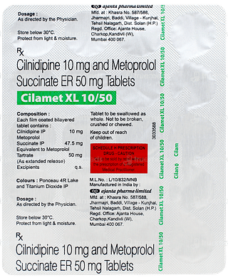 Cilamet Xl 10/50 Tablet 20