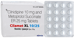 Cilamet Xl 10/25 Tablet 20