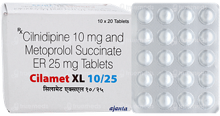 Cilamet Xl 10/25 Tablet 20