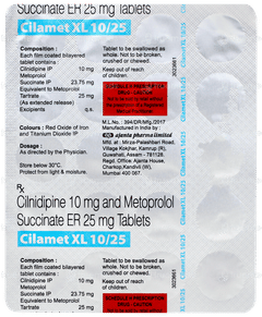 Cilamet Xl 10/25 Tablet 20