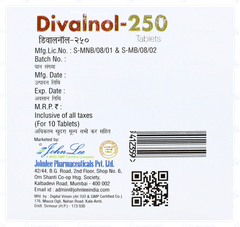 Divalnol 250 Tablet 10 Divalnol 250 Tablet 10