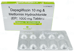 Dapauz M 10/1000 MG Tablet Sr 10