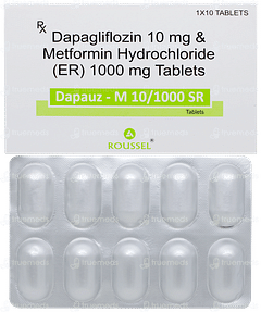 Dapauz M 10/1000 Sr Tablet 10 Dapauz M 10/1000 Sr Tablet 10