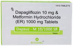 Dapauz M 10/1000 Sr Tablet 10 Dapauz M 10/1000 Sr Tablet 10
