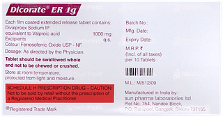 Dicorate Er 1g Tablet 10