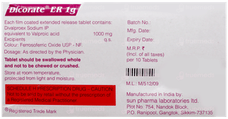 Dicorate Er 1G Tablet 10