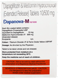 Dapanova M 10/500 Tablet 15 Dapanova M 10/500 Tablet 15