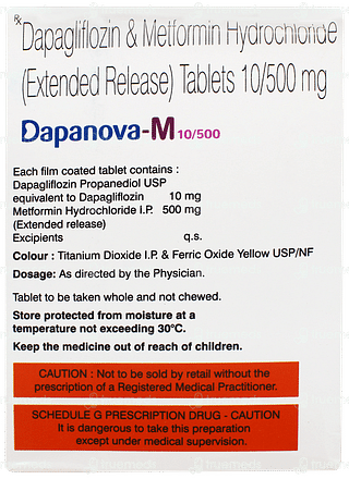 Dapanova M 10/500 Tablet 15