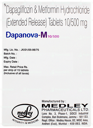 Dapanova M 10/500 Tablet 15