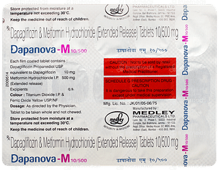 Dapanova M 10/500 Tablet 15