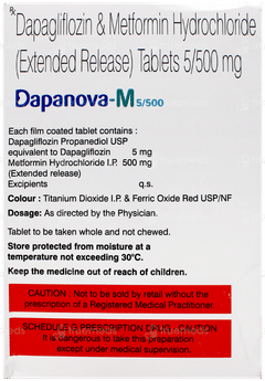 Dapanova M 5/500 Tablet 15 Dapanova M 5/500 Tablet 15