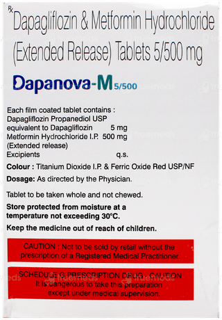 Dapanova M 5/500 Tablet 15