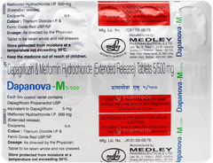 Dapanova M 5/500 Tablet 15 Dapanova M 5/500 Tablet 15