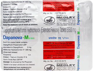 Dapanova M 5/500 Tablet 15