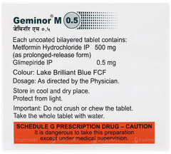 Geminor M 0.5 Tablet 15