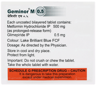 Geminor M 0.5 Tablet 15