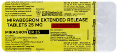 Miragron Er 25 Tablet 10 Miragron Er 25 Tablet 10
