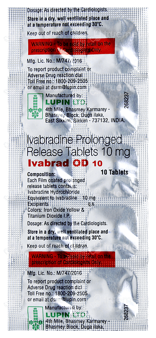 Ivabrad Od 10 Tablet 10