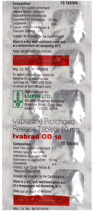 Ivabrad Od 10 Tablet 10