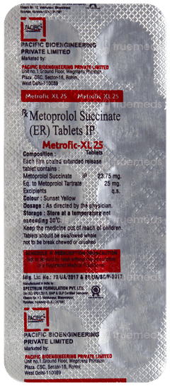 Metrofic Xl 25 Mg Tablet 10 Metrofic Xl 25 Mg Tablet 10