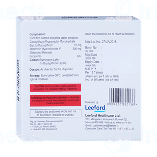 Dapaford 10 M Tablet 10