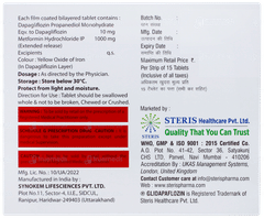 Glidapaflozin M 10/1000 Tablet 15 Glidapaflozin M 10/1000 Tablet 15