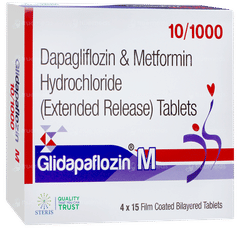Glidapaflozin M 10/1000 Tablet 15 Glidapaflozin M 10/1000 Tablet 15