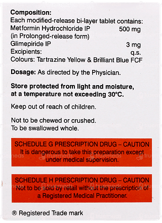 Glimiprex Mf 3/500 Tablet 10
