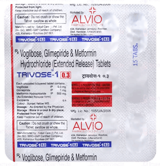Trivose 1/0.3 Tablet 15