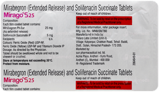 Mirago S 25 Tablet 10