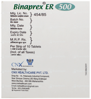 Binaprex Er 500 Tablet 10