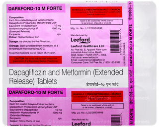 Dapaford 10 M Forte Tablet 15