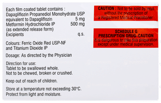 Dapamac M 5mg/500mg Tablet 15