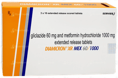 Diamicron Xr Mex 60/1000 Tablet 10 Diamicron Xr Mex 60/1000 Tablet 10