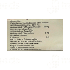 Asomex M 5/25 MG Tablet Pr 10